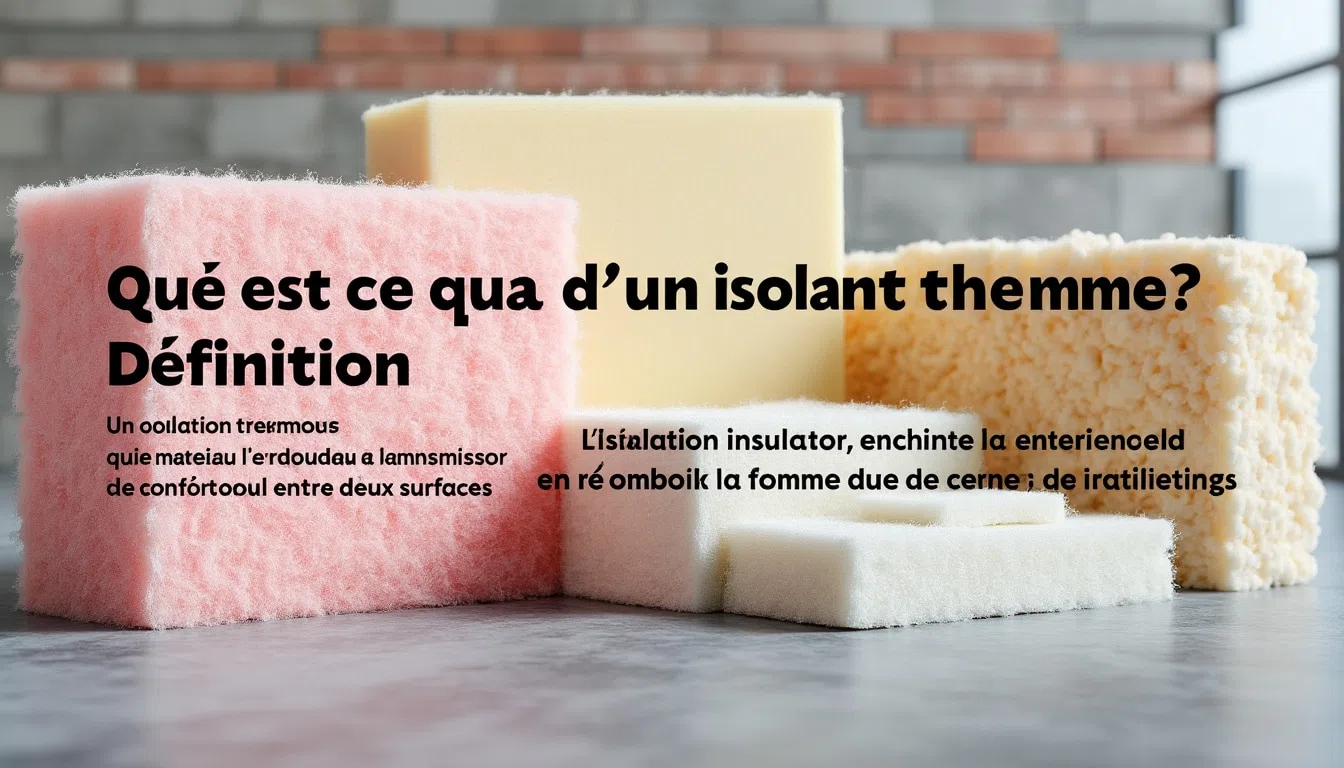 Qu'est ce qu'un isolant thermique ? Définition