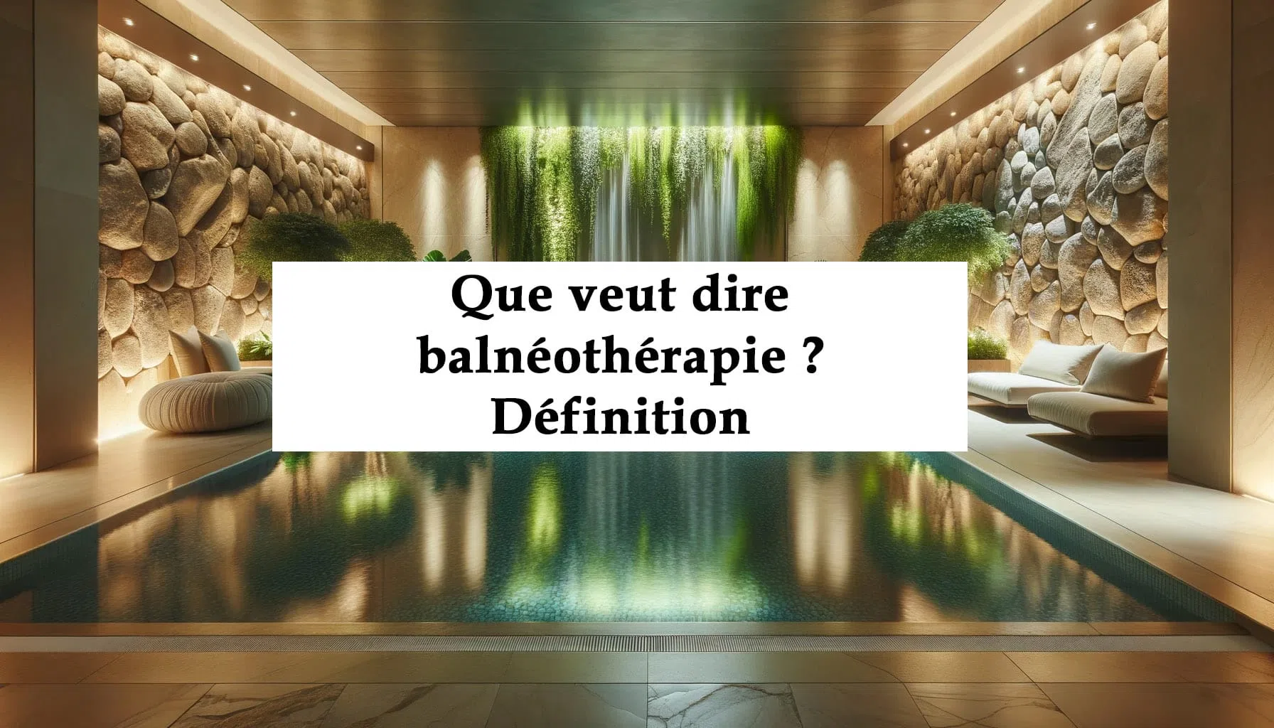 Qu'est-ce que la balnéothérapie ? Définition