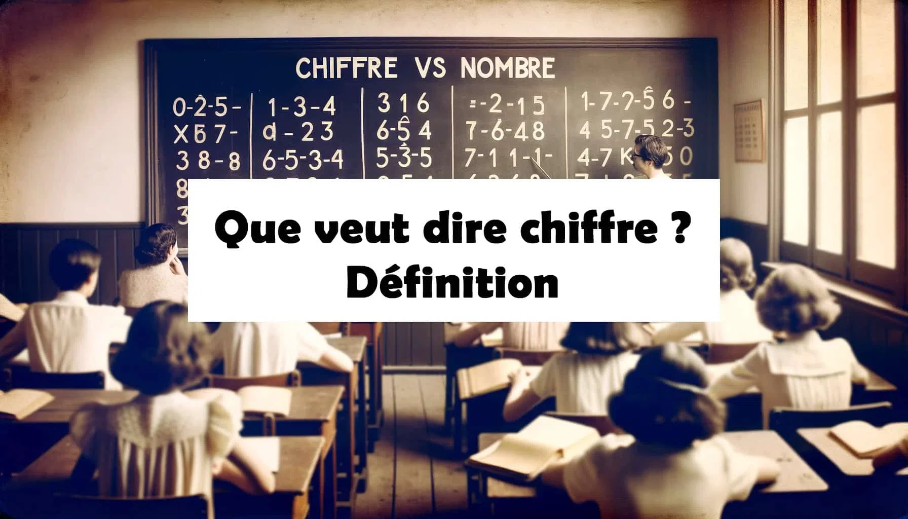 Qu'est-ce qu'un chiffre ? Définition