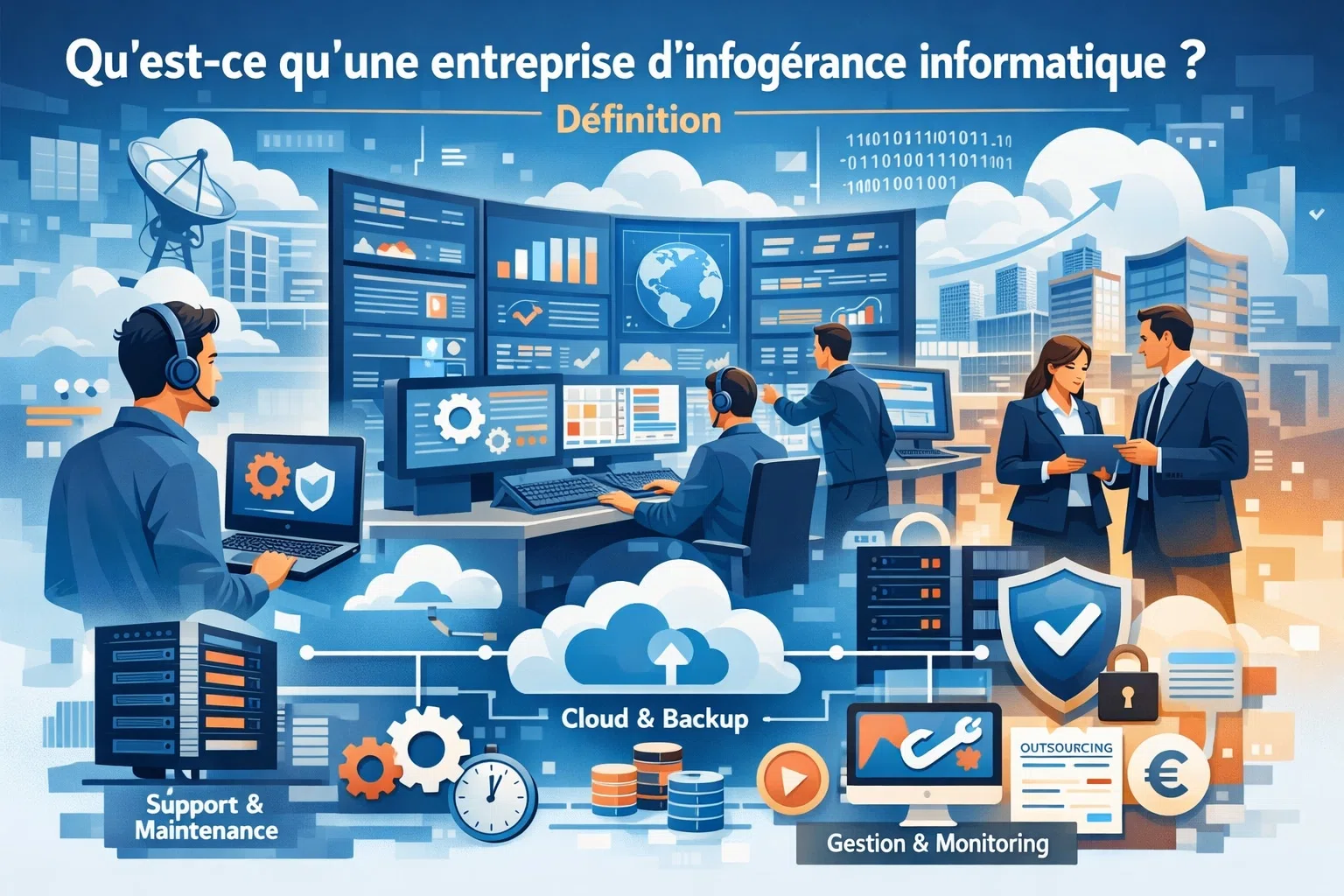 Qu'est-ce qu'une entreprise d'infogérance informatique ? Définition