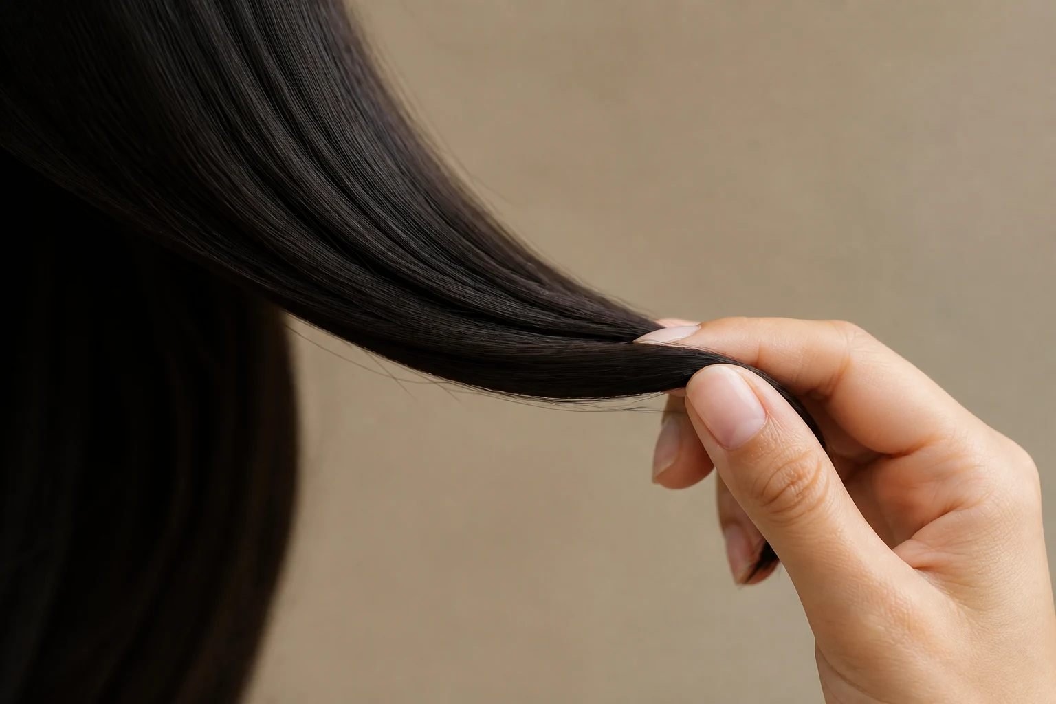 Chevelure brillante illustrant la kératine des cheveux, protéine naturelle de la fibre capillaire