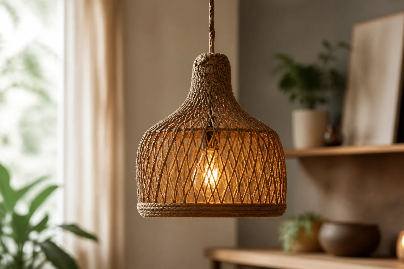 Qu'est ce qu'une lampe en corde ? Définition