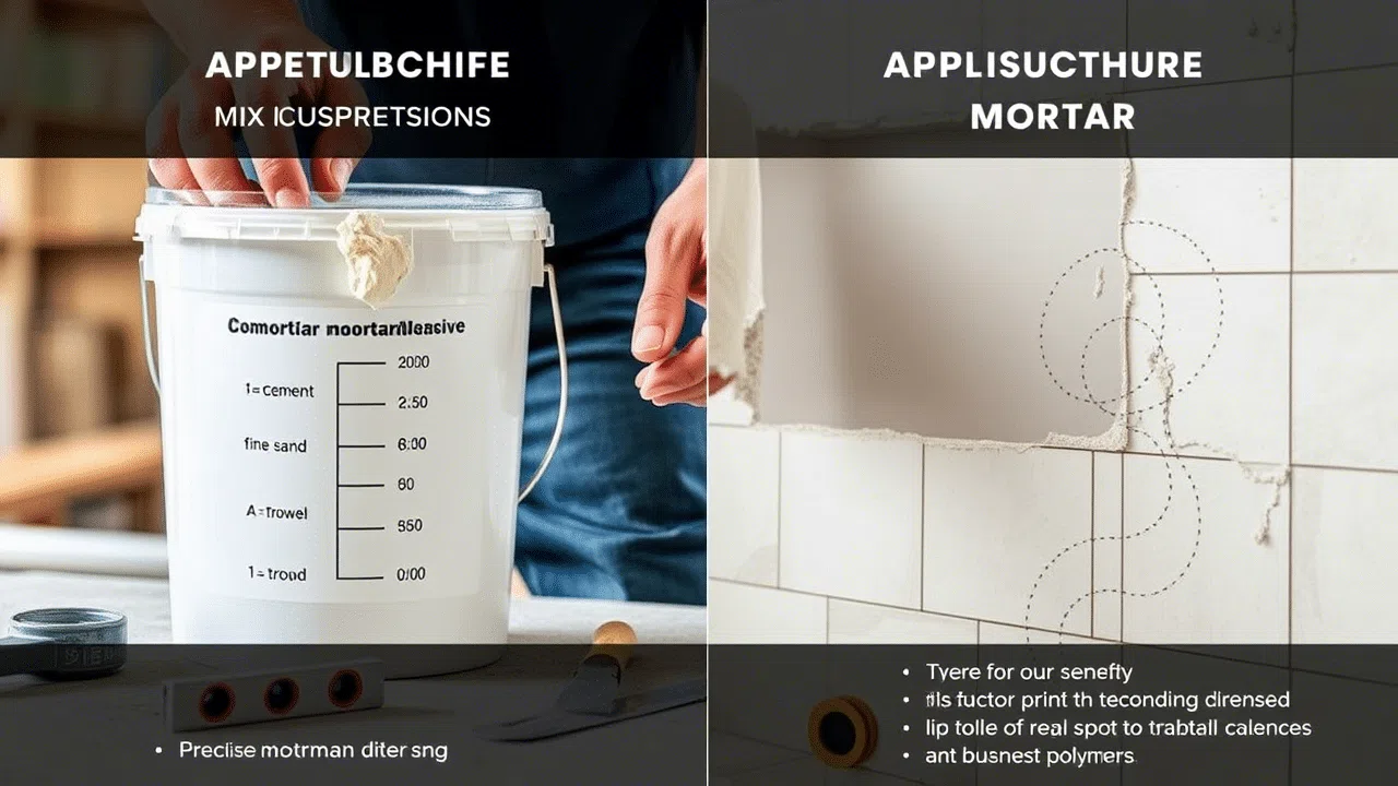 Qu'est ce qu'un mortier colle ? Définition