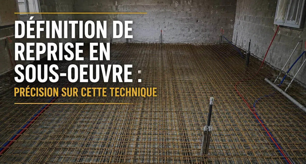 Définition reprise en sous oeuvre : précision sur cette technique