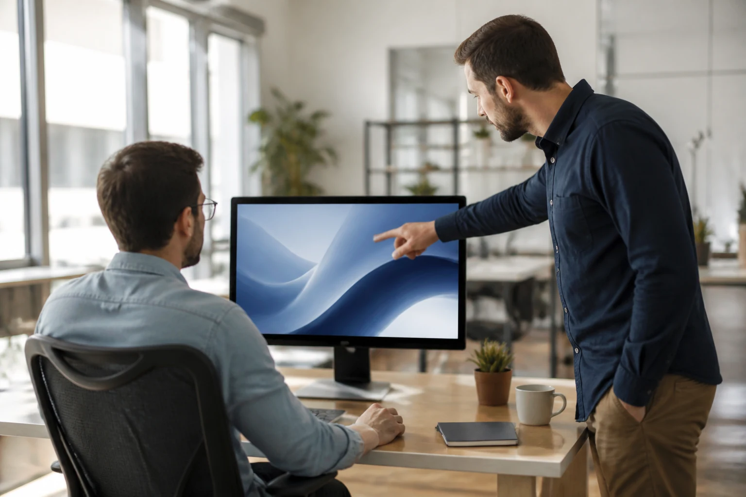Salariés en formation illustrant l'upskilling ou montée en compétences