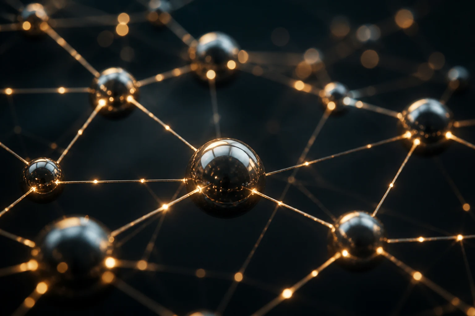 Illustration du web3 et d'un réseau décentralisé relié par la blockchain