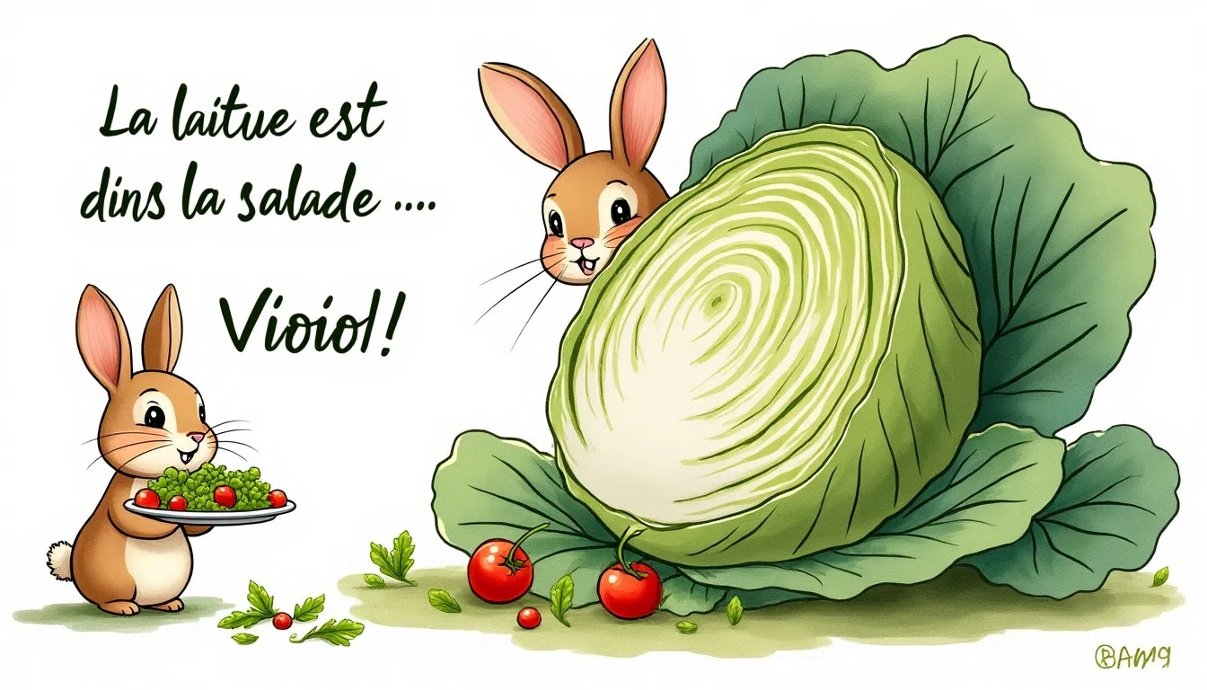 Illustration de l'expression « faire chou blanc », synonyme d'échec et de retour bredouille