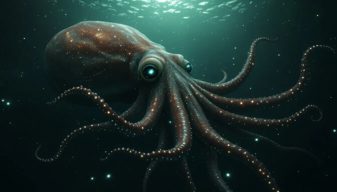 découvrez le calmar géant, une créature fascinante des profondeurs marines. cette définition explore ses caractéristiques, son habitat et son rôle dans l'écosystème océanique, révélant les mystères de ce céphalopode impressionnant.