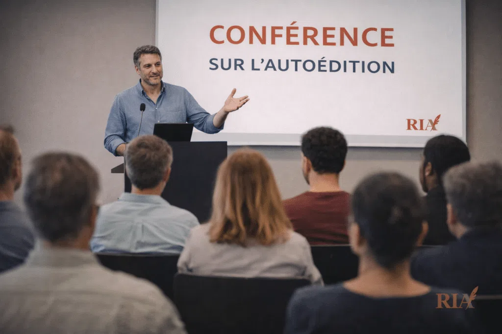Autoédition : un auteur prépare la publication de son livre