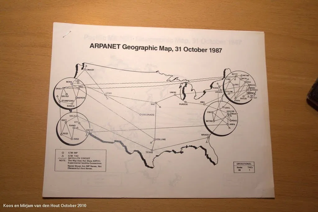 envoi premier message ordinateur distant avec Arpanet