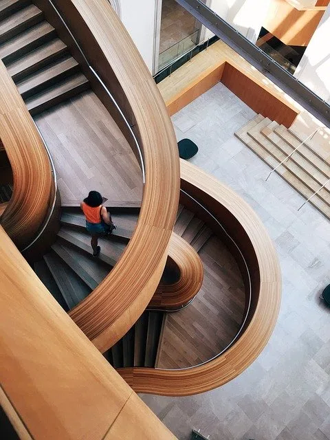 escalier en bois