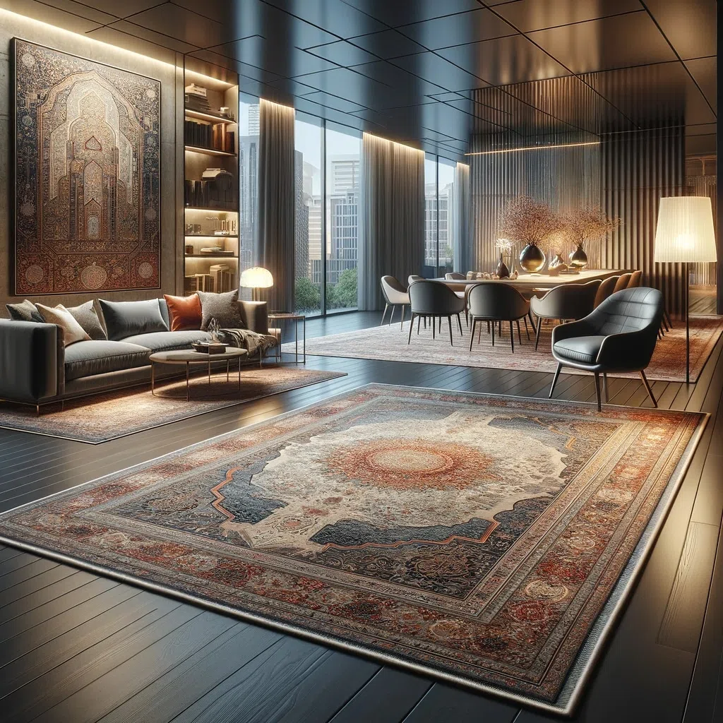 exemple de tapis persan dans une deco d interieur