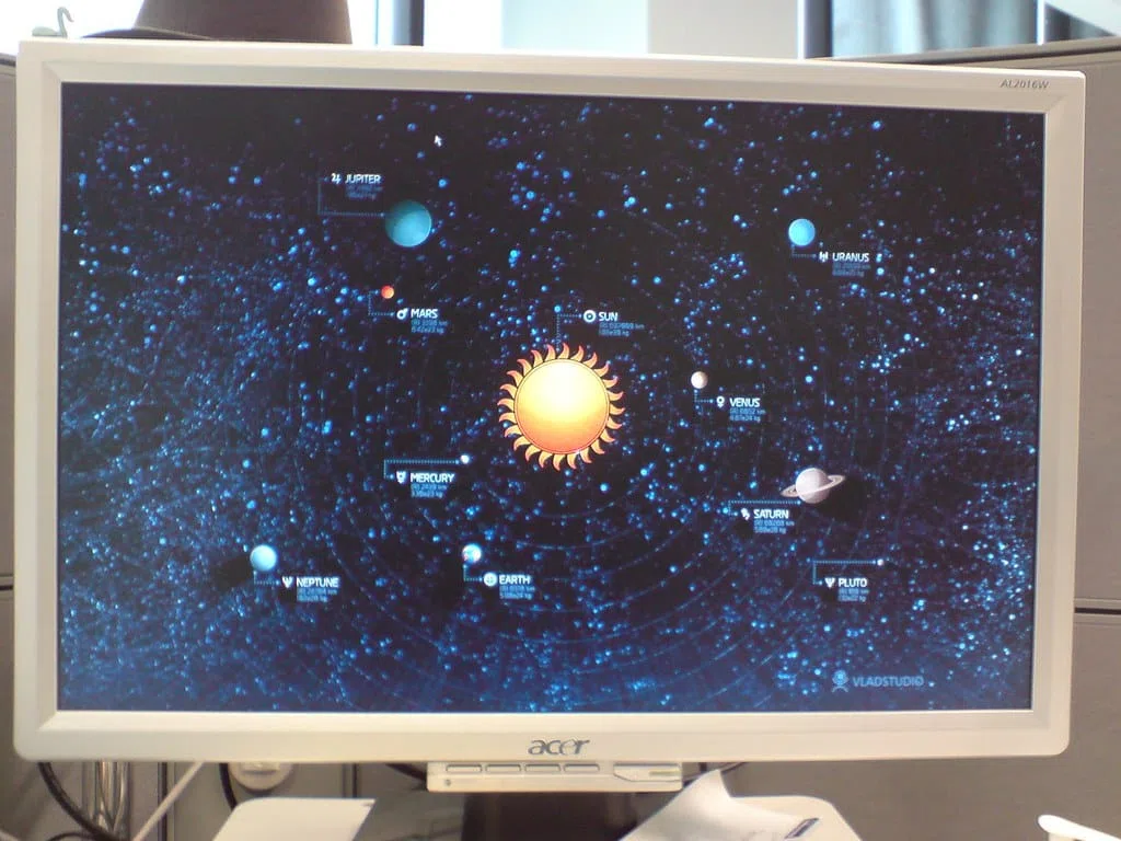 le 7 est le systeme solaire