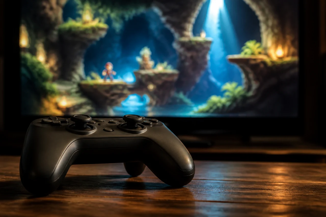 Personnage de metroidvania débloquant une nouvelle capacité pour franchir un obstacle