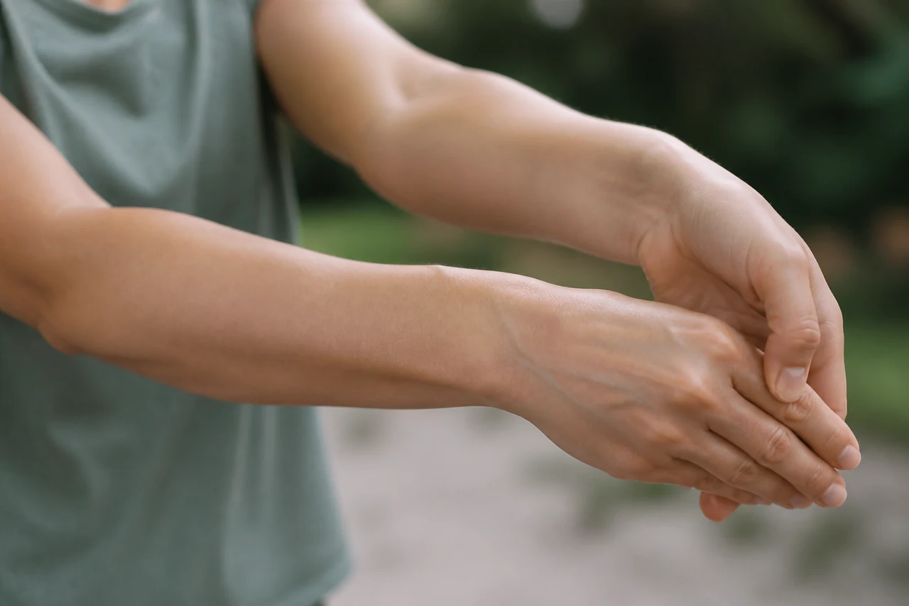 Schéma d’un tendon reliant le muscle à l’os, zone concernée par une tendinite