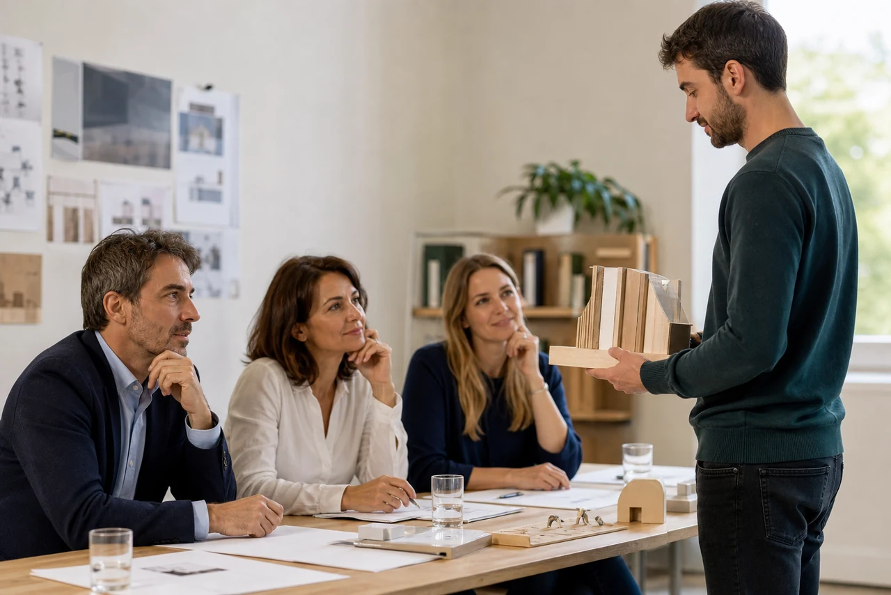 Candidat en mise en situation devant un jury pour l’obtention d’un titre professionnel