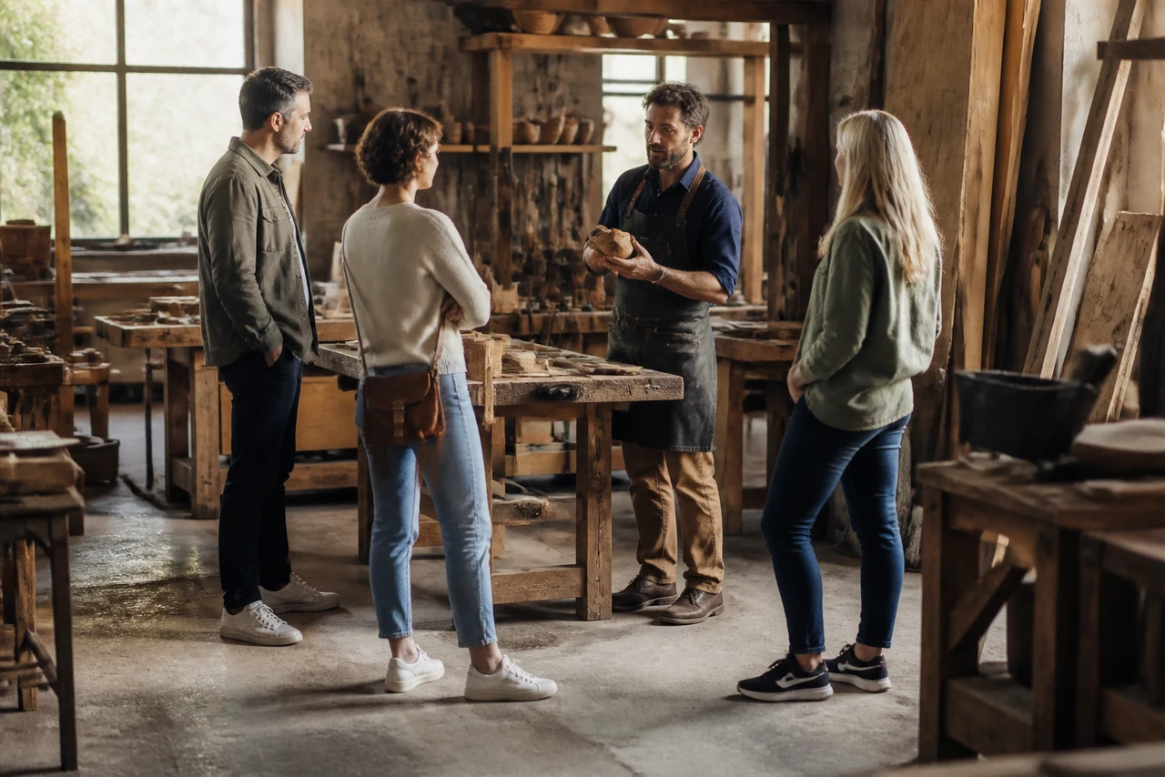 Atelier de production ouvert au public dans le cadre du tourisme industriel