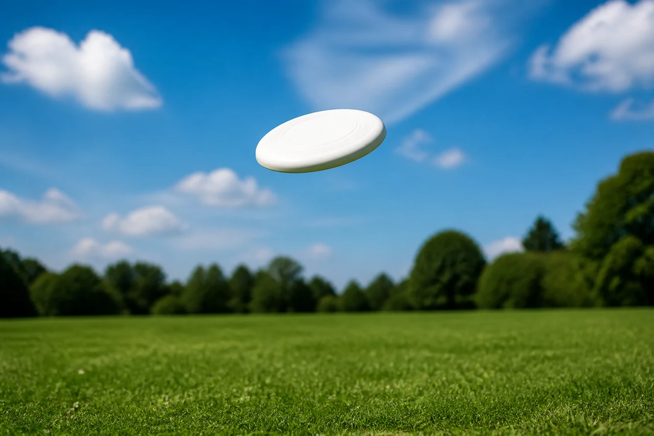 Lancer de disque lors d’une partie d’ultimate frisbee sur un terrain herbeux