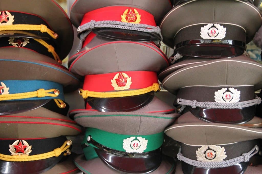 casquettes de l'armée rouge