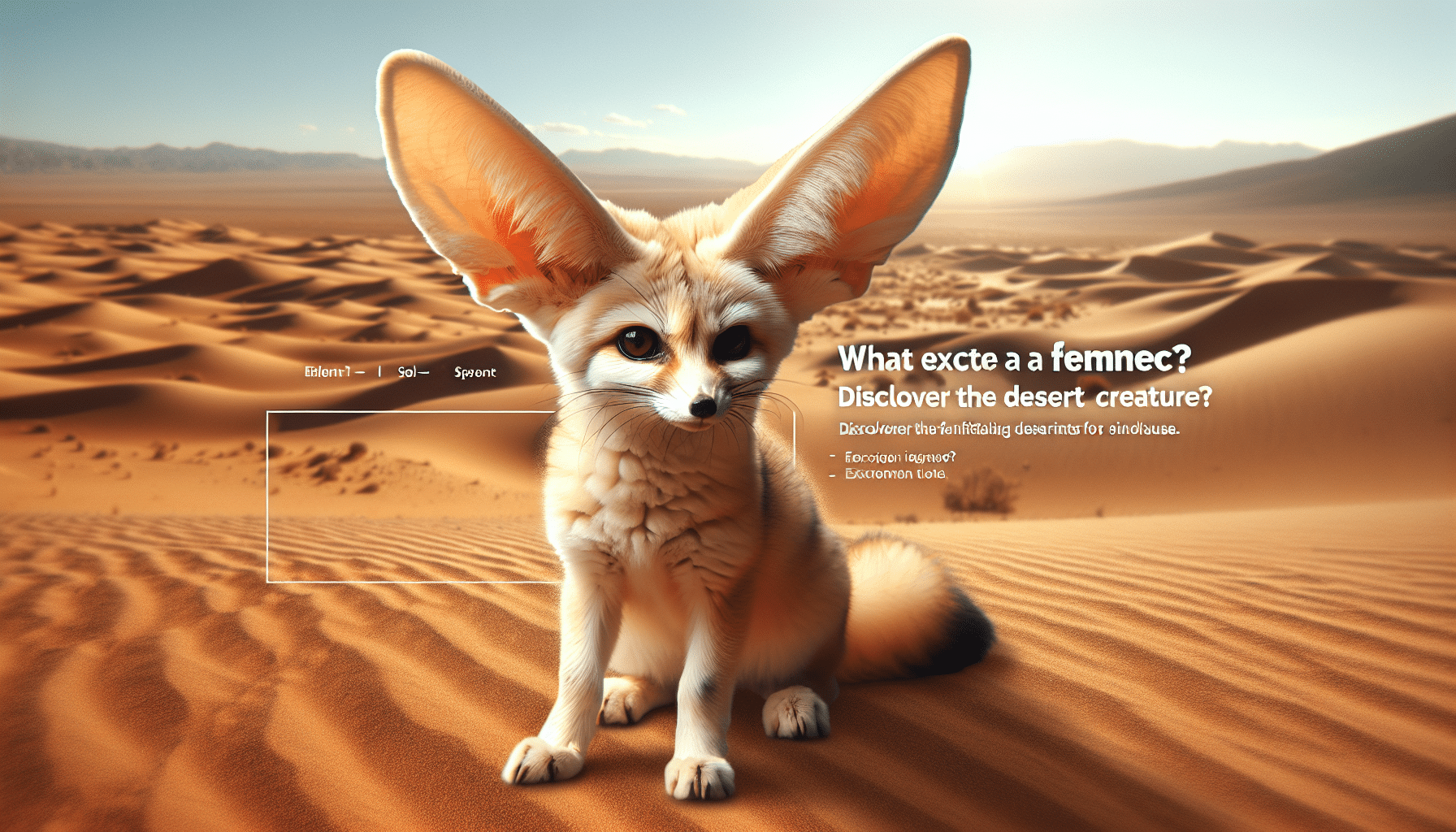 découvrez le fennec, ce petit renard des sables au grandes oreilles, symbole de l'adaptation au désert. apprenez-en plus sur sa définition, son habitat et ses caractéristiques uniques.