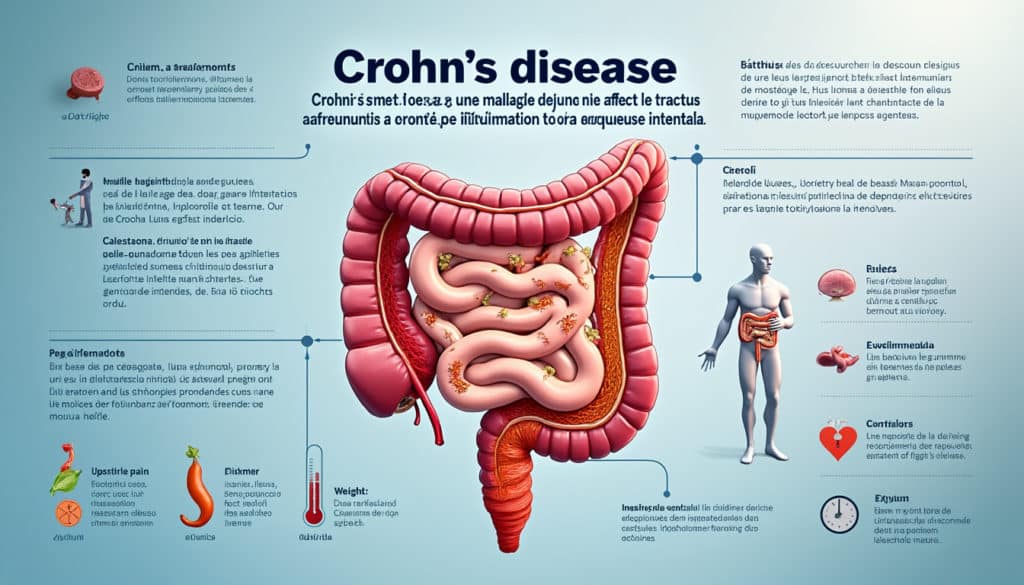 découvrez la maladie de crohn, une affection chronique de l'intestin. apprenez sa définition, ses symptômes, ses causes et les traitements disponibles pour mieux comprendre cette maladie complexe.