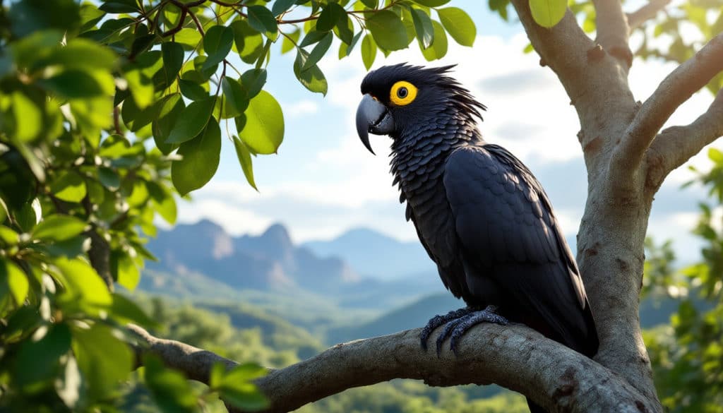 découvrez le cacatoès noir, un oiseau fascinant aux plumes élégantes et au comportement captivant. cette définition explore ses caractéristiques, son habitat et ses particularités, vous offrant un aperçu complet de cet animal unique.