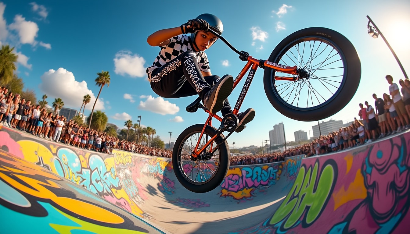 découvrez le bmx freestyle, une discipline spectaculaire qui combine acrobaties, créativité et technique sur un vélo. apprenez-en plus sur son histoire, ses origines et les différentes manœuvres qui font de ce sport un véritable art de la performance.