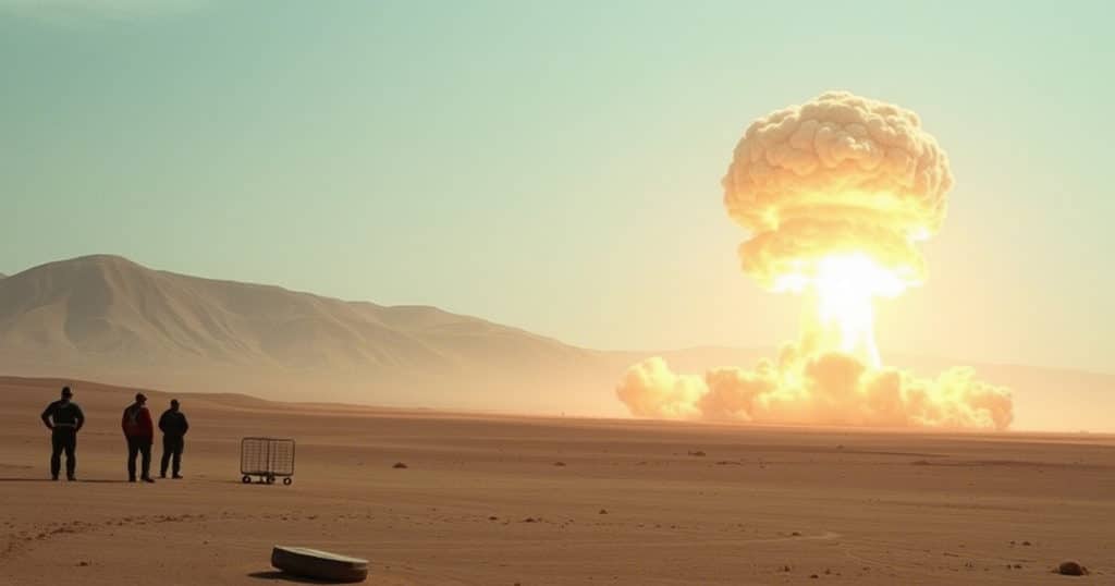 essai nucléaire dans le desert