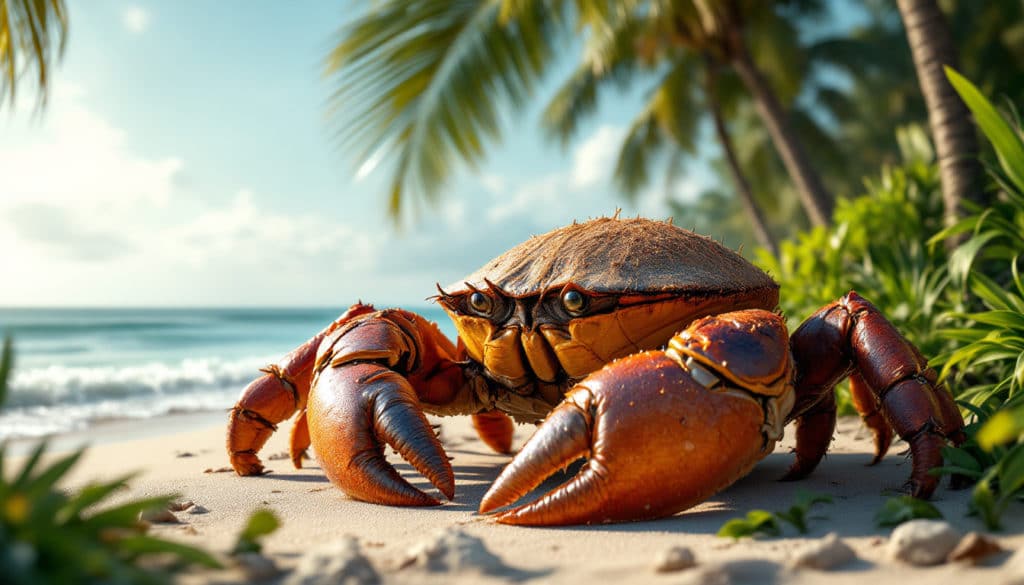 découvrez le crabe des cocotiers, une créature fascinante de l'océan indien et du pacifique. cette méta-description explore sa définition, ses caractéristiques uniques et son habitat naturel.