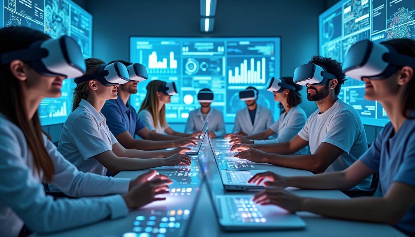 découvrez la formation immersive en réalité virtuelle : une méthode innovante qui utilise des technologies avancées pour plonger les apprenants dans des environnements réalistes. explorez les définitions, les avantages et les applications de cette approche révolutionnaire pour améliorer l'apprentissage et la pratique professionnelle.