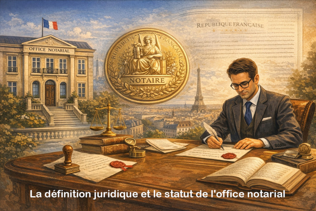 statut juridique office notarial